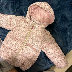 Cute Warm Floral Winter Puffer Jacket